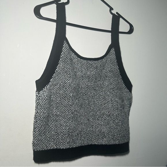 Lilly Pulitzer Black Safari Tweed Knit Cormac Sweater Tank Top Size Large - Picture 11 of 13